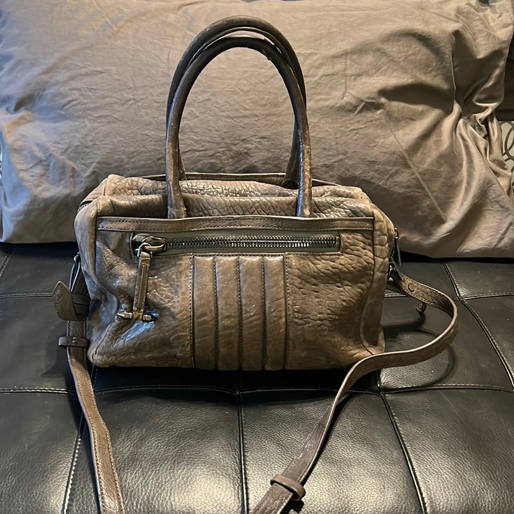 ALLSAINTS Moto pure leather handbag (crossbody and handles)